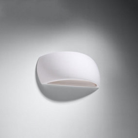 Pontius Ceramic White 1 Light Classic Wall Light