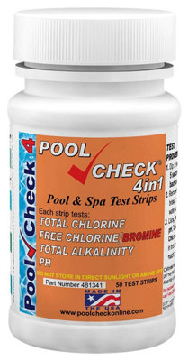 Pool Check 4in1 - Bottle of 50 Test Strips