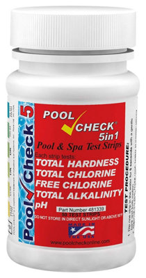 Pool Check 5in1 - Bottle of 50 Test Strips