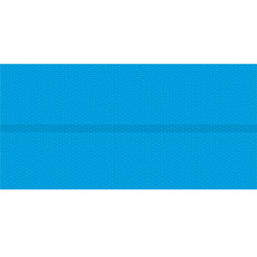 Pool Cover - rectangular, floating, protects and warms the water - 274 x 549 cm blue
