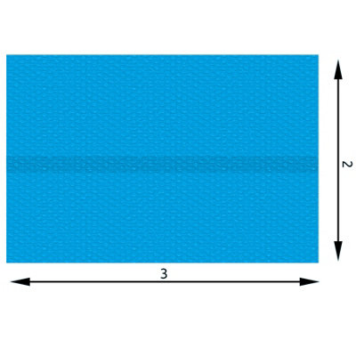 Pool Cover - rectangular, insulating - blue