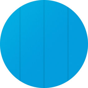 Pool Cover - round, floating, protects and warms the water - 549 cm diameter blue