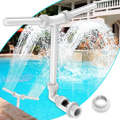 Pool Fountain, Dual Nozzle Pool Accessories, Suitable for Above Ground ...