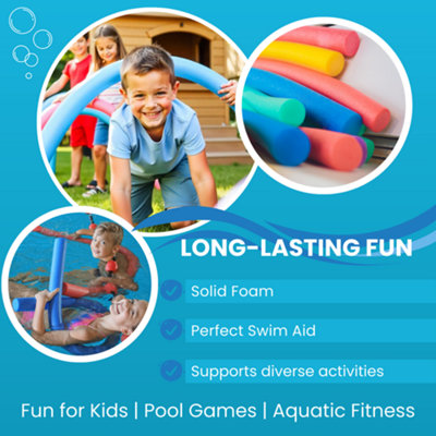 Pool Noodle Foam Floats For Swimming Pools x12 Pool Noodles by Laeto ...