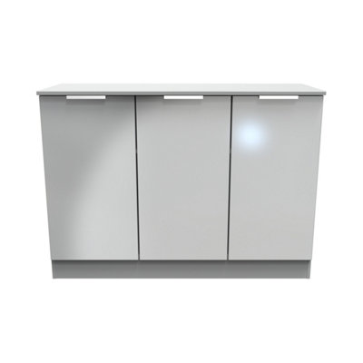 Ready assembled deals grey gloss sideboard