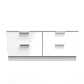 Poole 4 Drawer Bed Box in White Gloss (Ready Assembled)