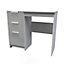 Poole Vanity in Uniform Grey Gloss & White (Ready Assembled)