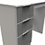 Poole Vanity in Uniform Grey Gloss & White (Ready Assembled)