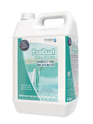 PoolQuat Non Copper Swimming Pool Algaecide 5 Litres DIY at B&Q