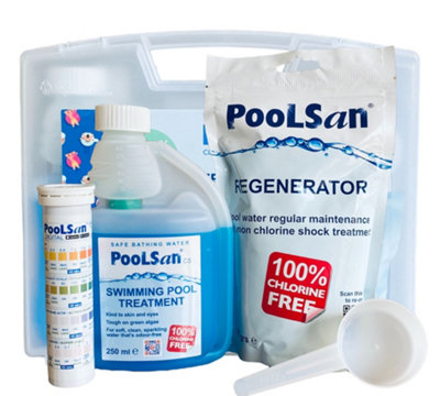 PoolSan Medium Non Chlorine Chemical Maintenance Kit for Above ground Pools up to 12 ft