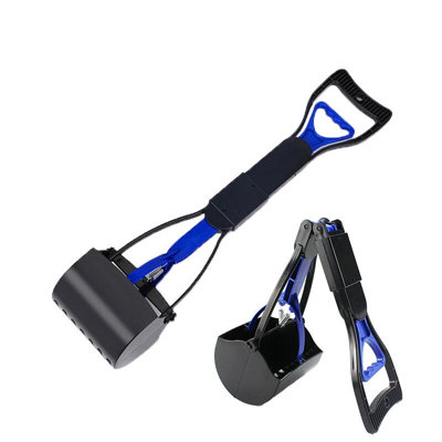 Poop Foldable Scooper Dog Pet Waste Pickup Long Handle Poo Remover ...