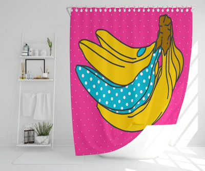 Pop art banana (Shower Curtain) / Default Title Price Comparisons | Compare The Build