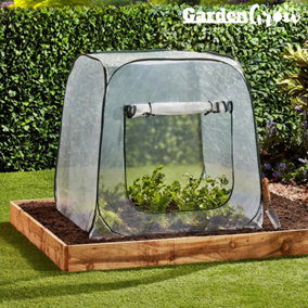 Pop Up Cloche Roll Up Door Outdoor Greenhouse for Plants & Vegetables (1)