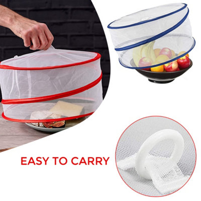 Pop-Up Food Cover 3pc Set Picnic Protectors Collapsible Insect Net ...