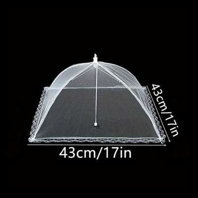 Pop Up Food Cover Fly Mesh Square Net 43cm