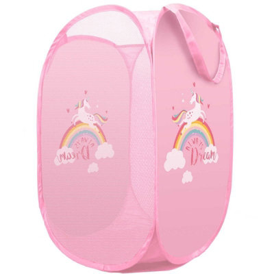 Pop-Up Laundry Basket Kids Unicorn