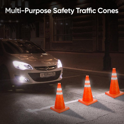 Pop Up Portable High Visibility 18" Safety Cone - 5