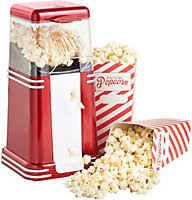 Popcorn Maker Machine Popper Hot Air Electric Cinema Fun 1200W Fat Free Retro Xmas Christmas