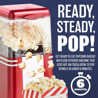 Stock Your Home Popcorn-Boxen – 50 Stück, Vintage-Design, Automatisch Aufklappbar, Fettdicht, Perfekt Für Kinoabende