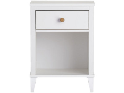 Poppy Nightstand with 1 Drawer White