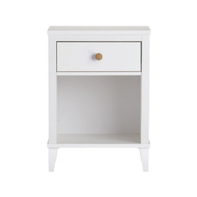 Poppy Nightstand with 1 Drawer White