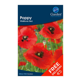 Poppy Wildflower Red (Papaver rhoeas)