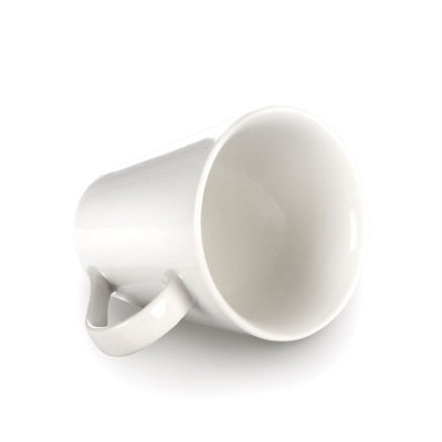 Porcelain White Coffee Mugs - Set of 12 - M&W - 3