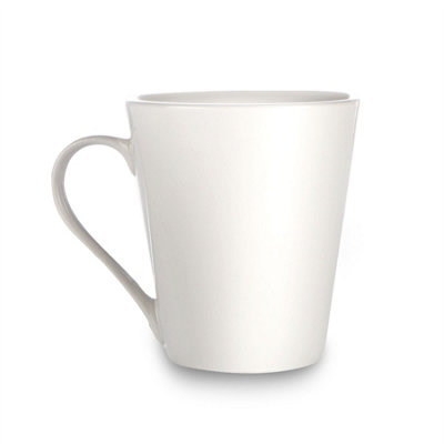 Porcelain White Coffee Mugs - Set of 12 - M&W - 5