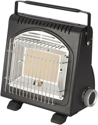Portable 1.7kW  Gas Heater Compact Design with Piezo Ignition & Infrared Burner