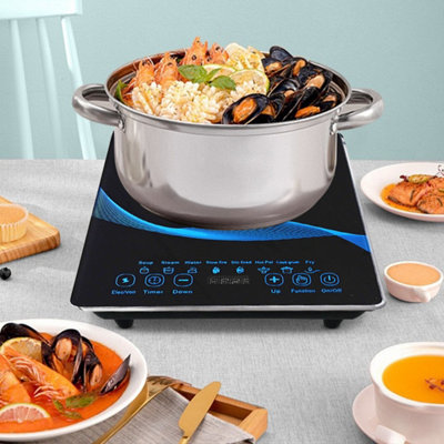 Portable 2200W Induction Cooker with Digital Touch Control