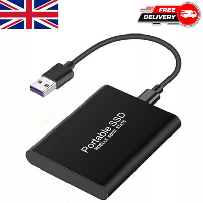 Portable 2TB External SSD Drive USB 3.0 - High-Speed Storage for PC ...