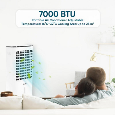 Portable 3-in-1 12L Air Cooler With Remote Control