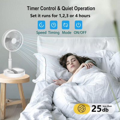 Portable 4-Speed Variable Speed Tower Fan with remote control,8-Inch ...