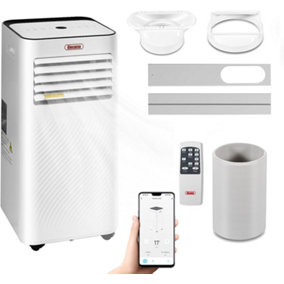 Portable Air Conditioner, 4-In-1 Air Conditioning Unit 7000 BTU, Dehumidifier, Cooling Fan with 2 Fan Speeds,Digital Display