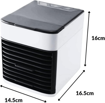 Portable Air Cooler Unit with 3 Speed Fan Night Light Chilled Air for your Bedroom Office Lounge USB