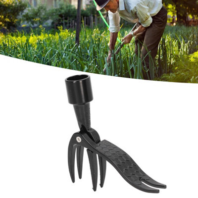 Portable Aluminum Alloy Weed Puller with 4 Claw Non-Slip Head for Easy ...