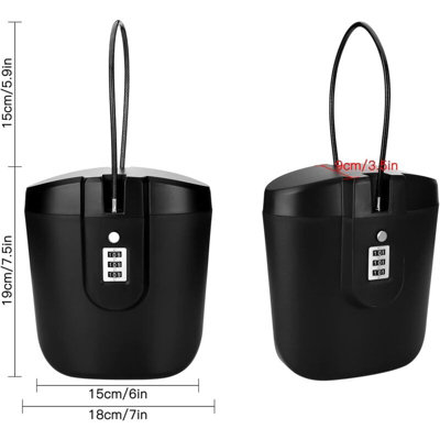 Portable Anti Lock Box Portable Security Bag Travel Beach Safe Box With ...