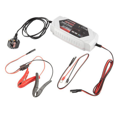 Portable Automatic Battery Charger & Maintainer - 12V/24V 15 Amp