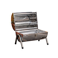 Portable Barrel Style Charcoal Barbecue / BBQ - Camping etc