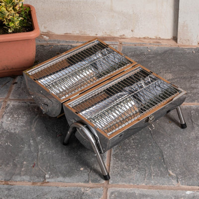 Portable Barrel Style Charcoal Barbecue / BBQ - Camping etc - 4