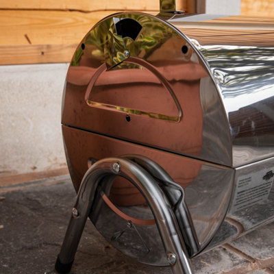 Portable Barrel Style Charcoal Barbecue / BBQ - Camping etc - 8