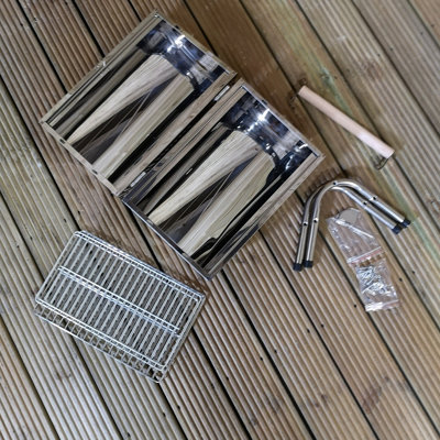 Portable Barrel Style Charcoal Barbecue / BBQ - Camping etc - 9