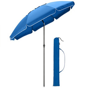 Portable Beach Parasol Tilting - Blue