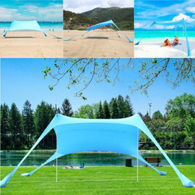 Portable Beach Tent Family Sun Shade 4-6 Person Shelter Camping Canopy UPF50+