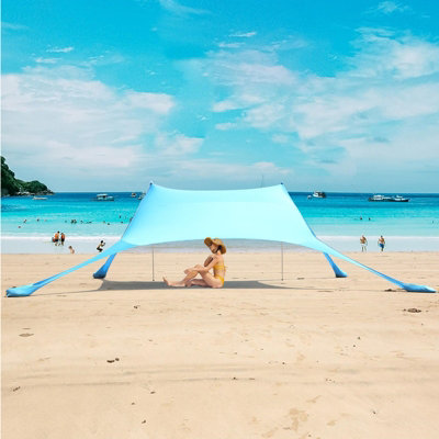 Portable Beach Tent Family Sun Shade 4-6 Person Shelter Camping Canopy UPF50+