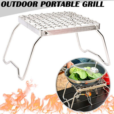 Portable Campfire Mini Folding Grill Rack Stainless Steel Barbecue ...