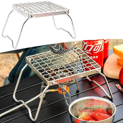 Portable Campfire Mini Folding Grill Rack Stainless Steel Barbecue ...