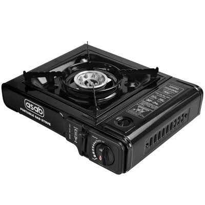 Portable Camping Gas Stove - Black - 6