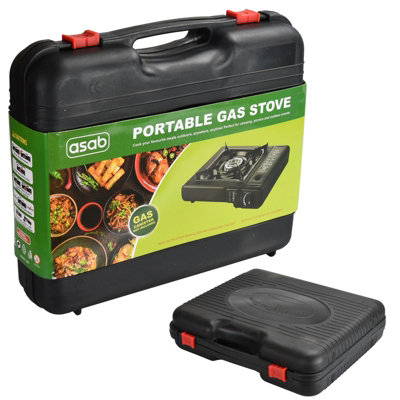 Portable Camping Gas Stove - Black - 7