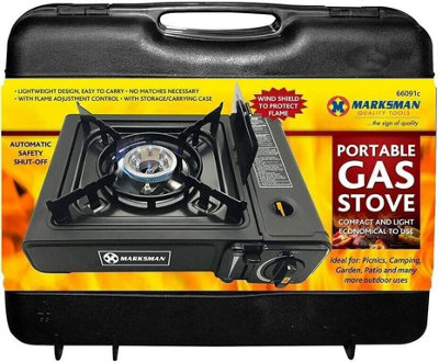Portable Camping Stove Single Burner Outdoor BBQ Picnic Fishing Bag - 5
